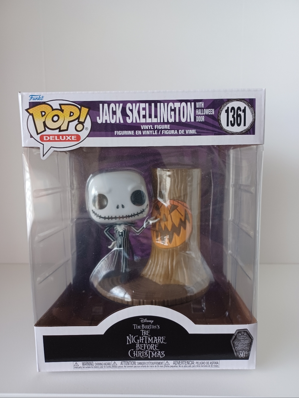 Disney Jack Skellington With Halloween Tree 1361 Deluxe Vinyl Figure Funko Pop